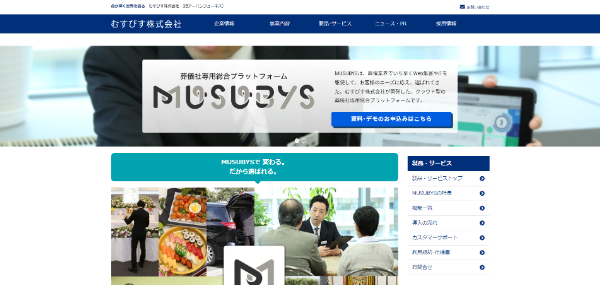 むすびす公式HPキャプチャ
